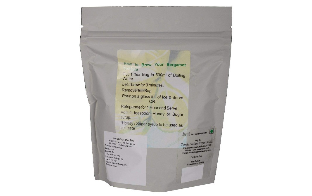 Teesta Valley Tea Bergamot Ice Tea    Pack  59 grams